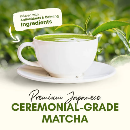 Organic Matcha Latte Pure Japanese Tea Blend with Ashwagandha Vanilla
