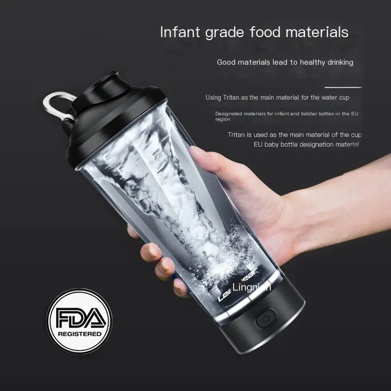 Tritan Electric Shaker Cup for Protein, Smoothies, Matcha